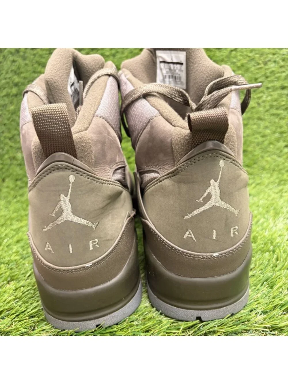Nike Air Jordan Flight 45 Trek Mens Size 13 Green Khaki Athletic Shoes Sneakers